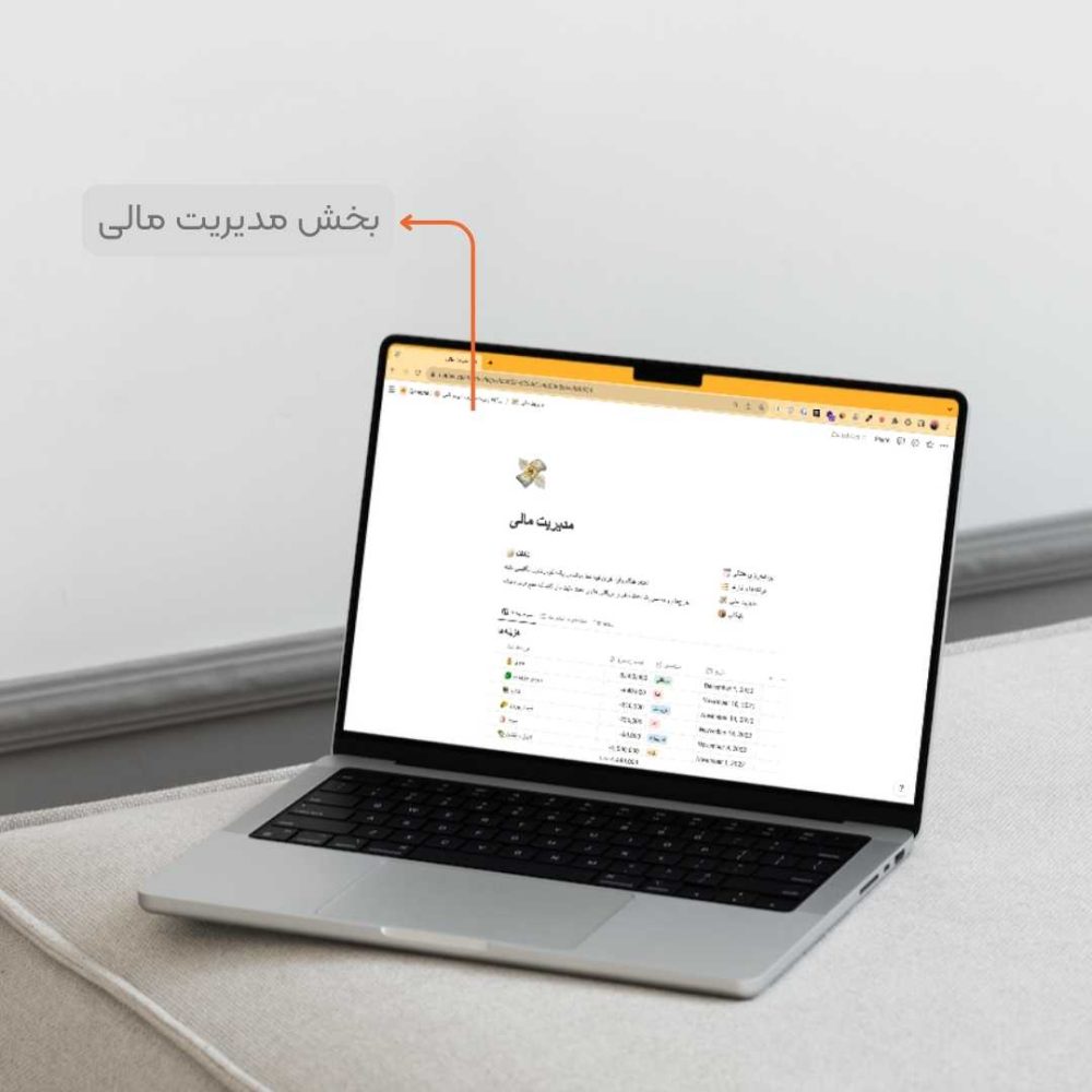 تمپلیت پوموباکس Notion