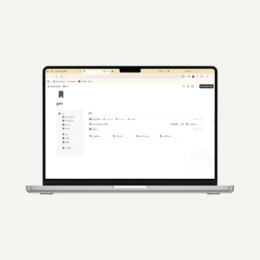 تمپلیت ذهن دوم Notion - Image 3